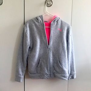 Pink and grey puma sweater (never been worn).